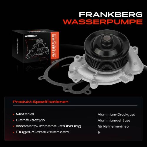 1x Wasserpumpe Kühlwasserpumpe für Mercedes-Benz W203 W204 S203 S204 C209 W211 W212 Chrysler Jeep Bild 1x Wasserpumpe Kühlwasserpumpe für Mercedes-Benz W203 W204 S203 S204 C209 W211 W212 Chrysler Jeep