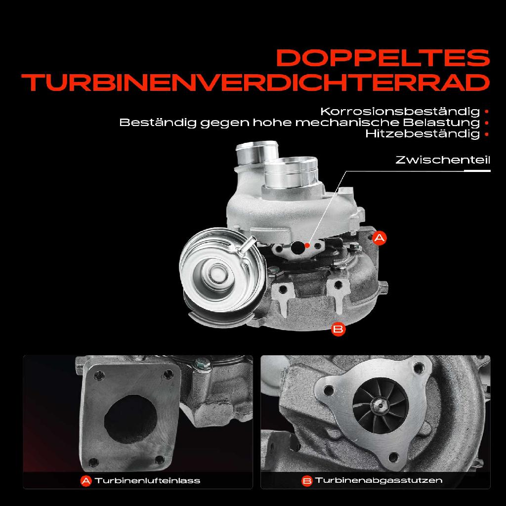 1x Abgasturbolader für VW LT 28-35 II Bus 2DB 2DE 2DK LT 28-46 II Kasten Pritsche/Fahrgestell 2DC 2DF 2DG