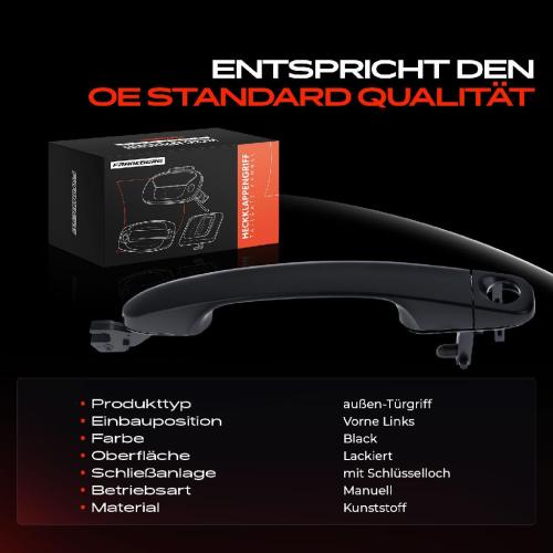 1x Türgriff Vorne Links außen für Fiat Bravo II 198 1.4L 1.6L 1.9L 2.0L 2006-2014 Bild 1x Türgriff Vorne Links außen für Fiat Bravo II 198 1.4L 1.6L 1.9L 2.0L 2006-2014