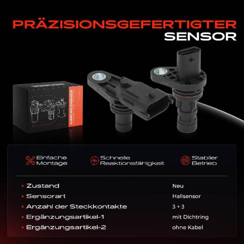2x Nockenwellenposition Sensor für Honda Civic X Schrägheck FC FK 2.0L 2017-2020 Bild 2x Nockenwellenposition Sensor für Honda Civic X Schrägheck FC FK 2.0L 2017-2020