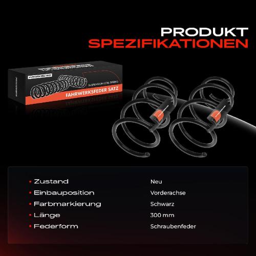 Frankberg 2x Fahrwerksfeder Vorderachse für BMW 5er Touring E61 2.5L 3.0L 4.4L 2004-2010 Bild Frankberg 2x Fahrwerksfeder Vorderachse für BMW 5er Touring E61 2.5L 3.0L 4.4L 2004-2010