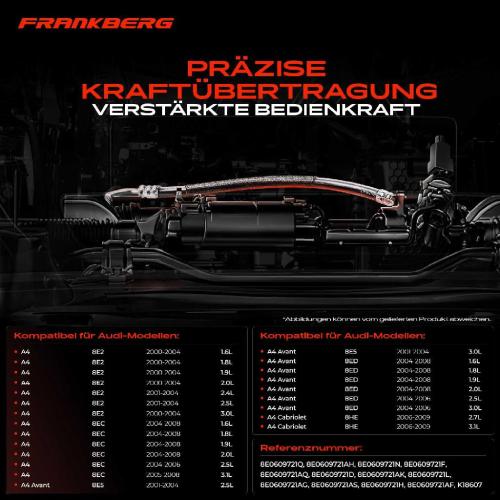 1x Seilzug Feststellbremse Hinterachse links für Audi A4 8E2 8EC 8E5 8ED 8H7 3.0L Bild 1x Seilzug Feststellbremse Hinterachse links für Audi A4 8E2 8EC 8E5 8ED 8H7 3.0L