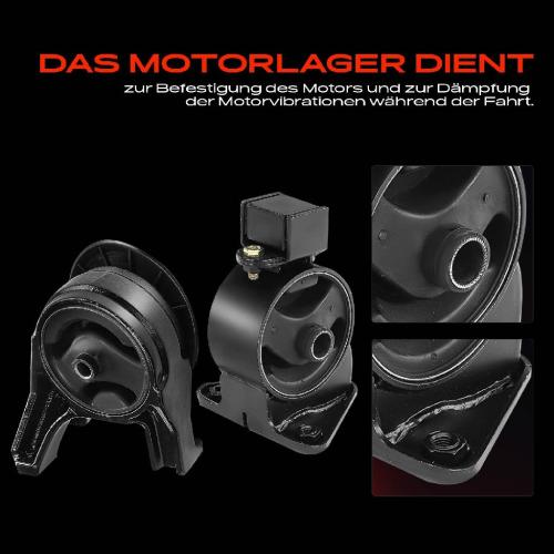 2x Motorlager Vorne und Hinten für Hyundai Santa Fé II CM KIA Sorento Bild 2x Motorlager Vorne und Hinten für Hyundai Santa Fé II CM KIA Sorento