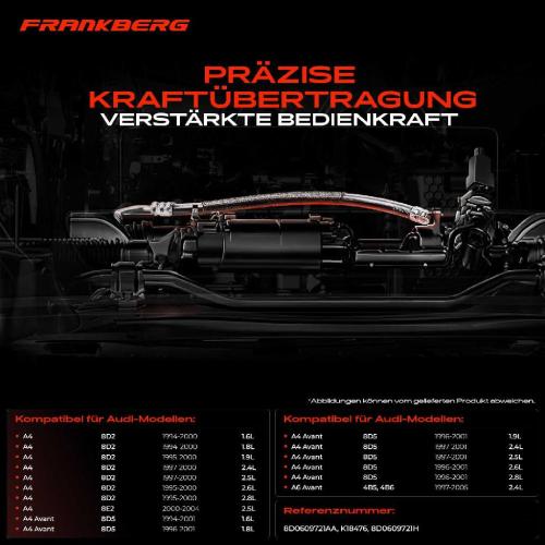 1x Seilzug Feststellbremse Hinterachse beidseitig für Audi A4 8D2 A4 Avant 8D5 A6 Avant 4B5 Bild 1x Seilzug Feststellbremse Hinterachse beidseitig für Audi A4 8D2 A4 Avant 8D5 A6 Avant 4B5