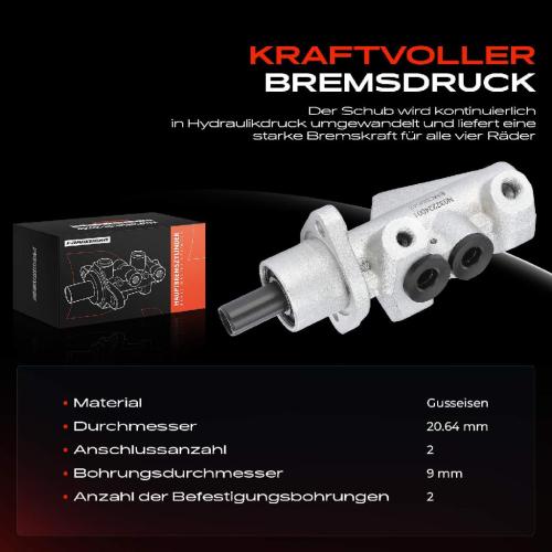 1x Hauptbremszylinder Bremszylinder für Renault Twingo II CN0 2007-2014 Bild 1x Hauptbremszylinder Bremszylinder für Renault Twingo II CN0 2007-2014