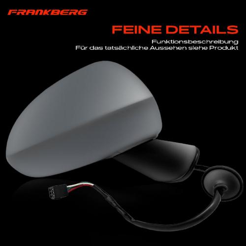 Frankberg 1x Außenspiegel Rechts für Opel Corsa D E E S07 X15 1.4L 1.6L 1.7L Bj ab 2006 Bild Frankberg 1x Außenspiegel Rechts für Opel Corsa D E E S07 X15 1.4L 1.6L 1.7L Bj ab 2006