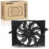 Frankberg 1x Motorkühller Einfachlüfter mit Kühlerlüfterrahmen BMW 5er E60 520 525 530 5er Touring E61 525i