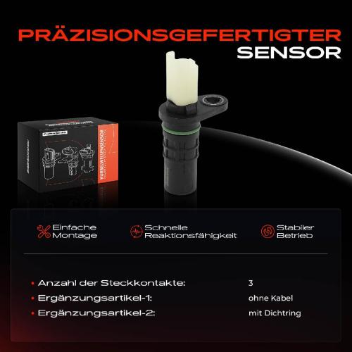 Frankberg 1x Kurbelwellensensor Impulsgeber für Nissan NV400 X-Trail Opel Movano B Renault Bild Frankberg 1x Kurbelwellensensor Impulsgeber für Nissan NV400 X-Trail Opel Movano B Renault