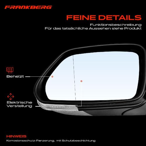 Frankberg 1x Außenspiegel Links für Skoda Octavia I 1U2 1U5 1.4L 1.6L 1.8L 1.9L 2.0L 1996-2010 Bild Frankberg 1x Außenspiegel Links für Skoda Octavia I 1U2 1U5 1.4L 1.6L 1.8L 1.9L 2.0L 1996-2010