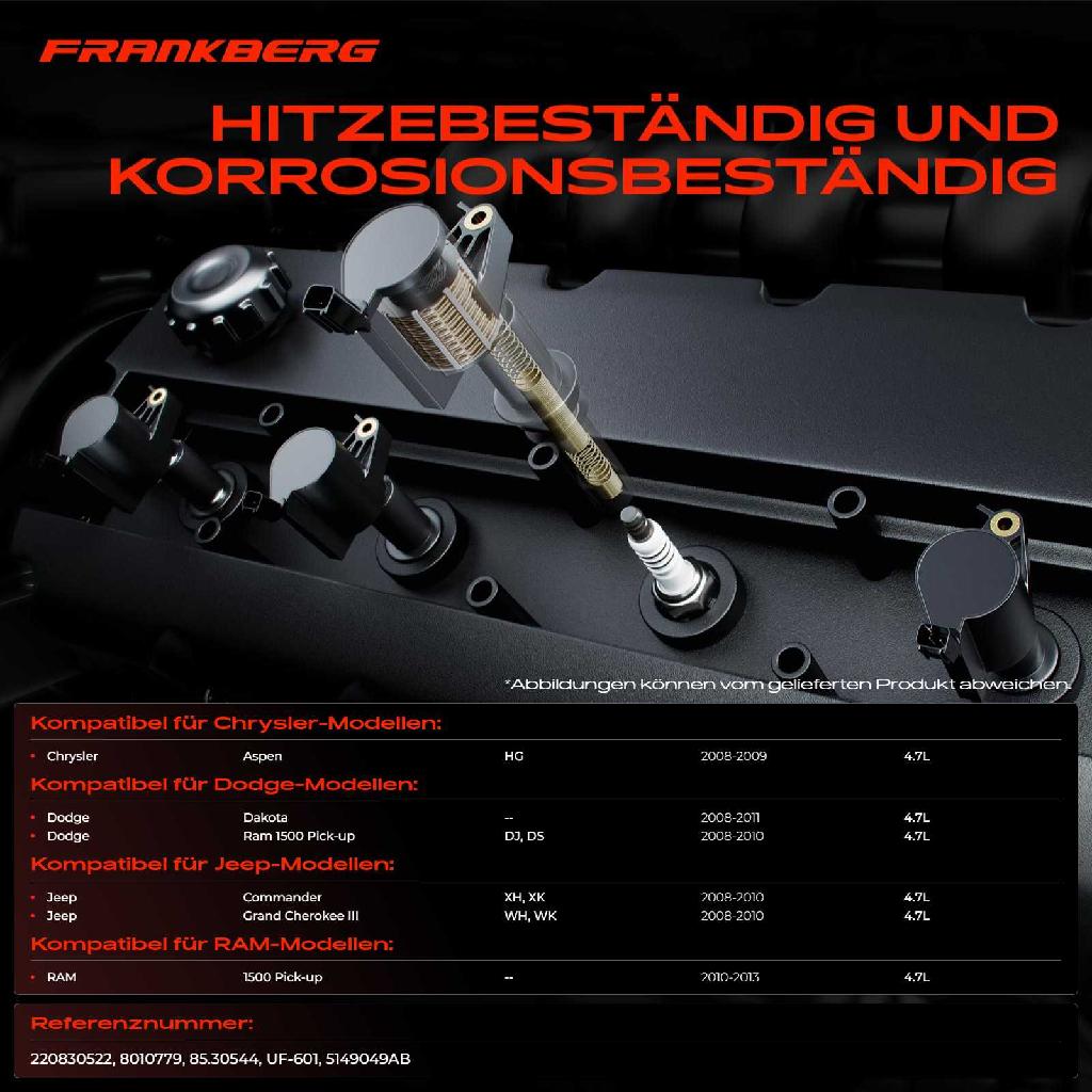 1x Zündmodul Zündspule für Chrysler Aspen Dodge Dakota Ram 1500 Pick-up Jeep Commander Grand Cherokee III RAM