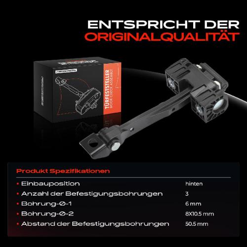 1x Türfeststeller Türfangband Türstopper Hinten für Audi A3 Sportback 8VA 8VF 2012-2020 Bild 1x Türfeststeller Türfangband Türstopper Hinten für Audi A3 Sportback 8VA 8VF 2012-2020