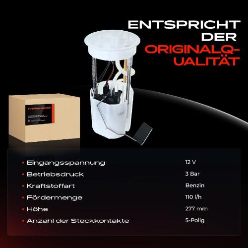 Frankberg 1x Kraftstoffpumpe für VW Caddy III MPV Kasten/MPV 1.4L 1.6L 2004-2015 Bild Frankberg 1x Kraftstoffpumpe für VW Caddy III MPV Kasten/MPV 1.4L 1.6L 2004-2015