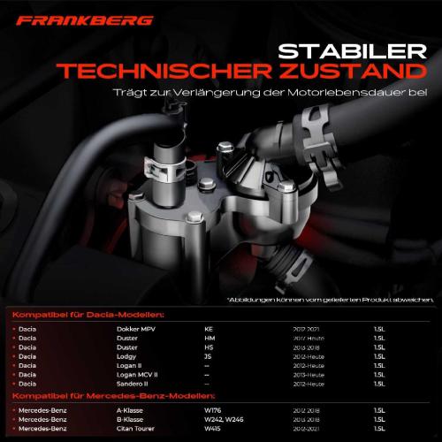 Frankberg 1x Thermostat K hlmittel f r Renault Captur I Clio Megane Nissan Dacia Logan Bild Frankberg 1x Thermostat K hlmittel f r Renault Captur I Clio Megane Nissan Dacia Logan