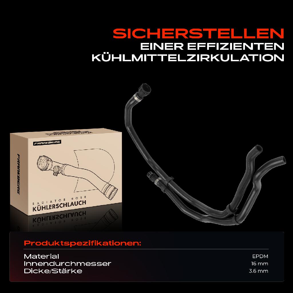 1x Kühlerschlauch Kühlwasserschlauch für BMW 1er F20 3er Touring F30 F80 F31 1.6L