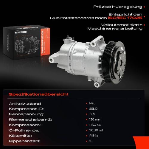 1x Klimakompressor für Alfa Romeo Giulietta 940 1.4L 1.6L 1.7L 2.0L 2010-2020 Bild 1x Klimakompressor für Alfa Romeo Giulietta 940 1.4L 1.6L 1.7L 2.0L 2010-2020