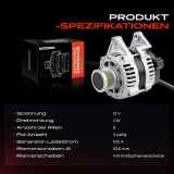 1x Lichtmaschine Generator für Chevrolet Aveo Cruze J300 Opel Astra J Insignia A 1.6L 1.8L