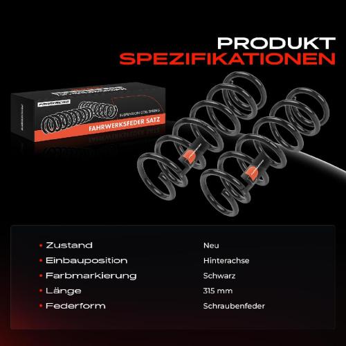 Frankberg 2x Fahrwerksfeder Hinterachse für Subaru Legacy IV BL 2.0L 2.5L 3.0L 2003-2009 Bild Frankberg 2x Fahrwerksfeder Hinterachse für Subaru Legacy IV BL 2.0L 2.5L 3.0L 2003-2009