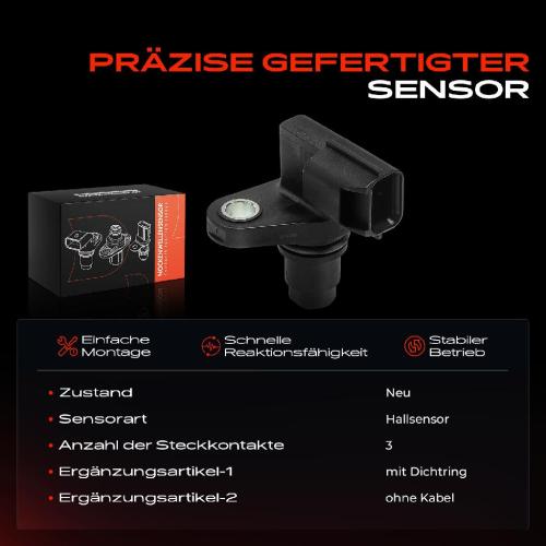 1x Nockenwellenposition Sensor für Smart Fortwo Cabrio Coupe 451 1.0L Bild 1x Nockenwellenposition Sensor für Smart Fortwo Cabrio Coupe 451 1.0L