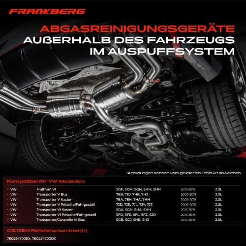 Frankberg 1x Partikelfilter für VW Multivan T5 T6 7E Transporter T5 Bus/Kasten Bild Frankberg 1x Partikelfilter für VW Multivan T5 T6 7E Transporter T5 Bus/Kasten