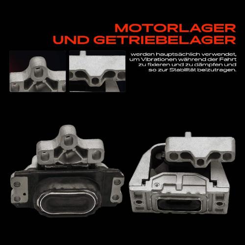 2x Motorlager Getriebelagerlager Links für Audi TT 8J3 2.0L 2006-2010 Bild 2x Motorlager Getriebelagerlager Links für Audi TT 8J3 2.0L 2006-2010