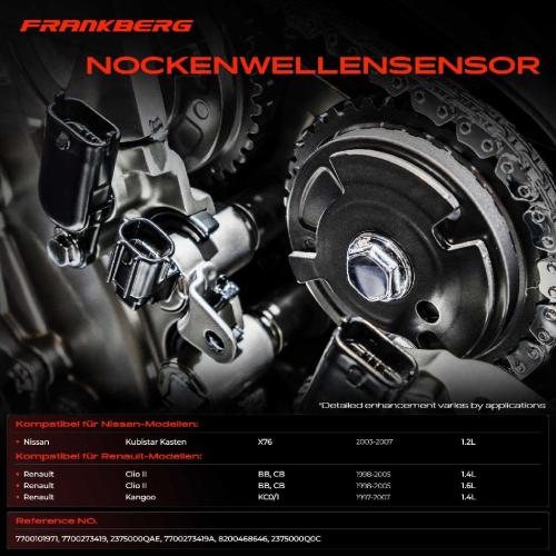 1x Nockenwellenposition Sensor für Nissan Kubistar Renault Clio I BB CB Kangoo Bild 1x Nockenwellenposition Sensor für Nissan Kubistar Renault Clio I BB CB Kangoo
