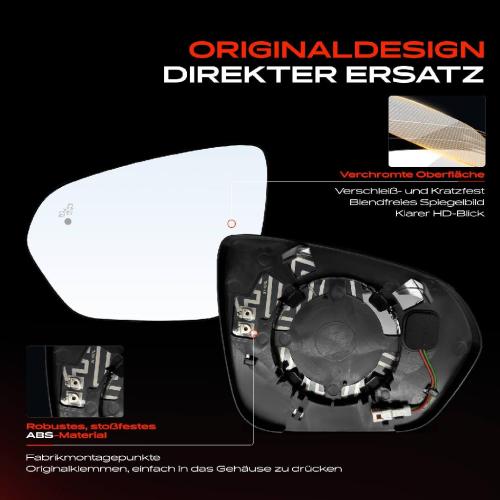 1x Spiegelglas Außenspiegel links für Dacia Duster HM 1.2L 1.3L 1.5L Bild 1x Spiegelglas Außenspiegel links für Dacia Duster HM 1.2L 1.3L 1.5L