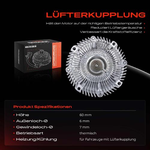 1x Lüfterkupplung Kühlerlüfte für Nissan Patrol III/1 K160 W160 3.2L 1979-1988 Bild 1x Lüfterkupplung Kühlerlüfte für Nissan Patrol III/1 K160 W160 3.2L 1979-1988