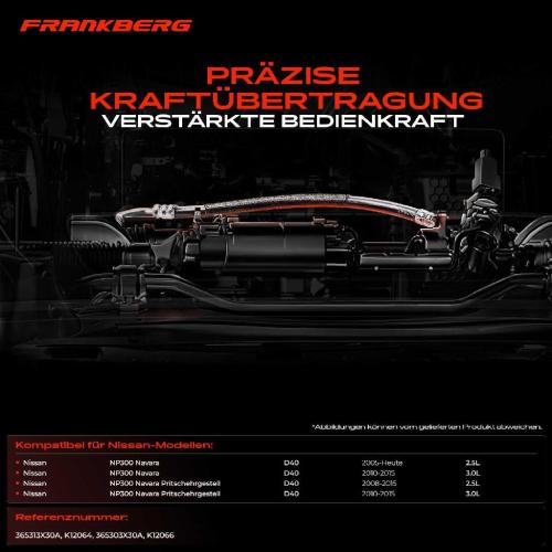 2x Seilzug Feststellbremse Hinterachse beidseitig für Nissan NP300 Navara D40 2.5L 3.0L Bj ab 2005 Bild 2x Seilzug Feststellbremse Hinterachse beidseitig für Nissan NP300 Navara D40 2.5L 3.0L Bj ab 2005