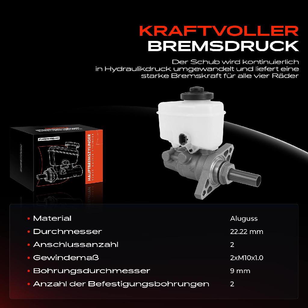 1x Hauptbremszylinder Bremszylinder für Toyota Land Cruiser Prado J12 3.0L 4.0L