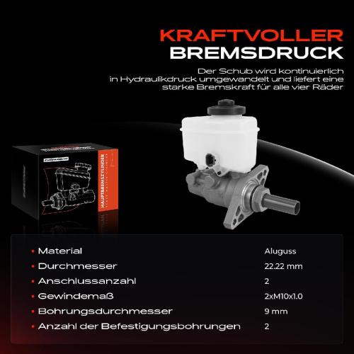 1x Hauptbremszylinder Bremszylinder für Toyota Land Cruiser Prado J12 3.0L 4.0L Bild 1x Hauptbremszylinder Bremszylinder für Toyota Land Cruiser Prado J12 3.0L 4.0L