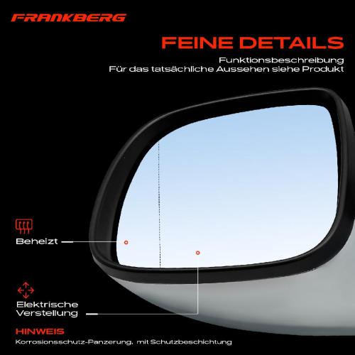 Frankberg 1x Au enspiegel Links f r VW Amarok 2H S1B S6B S7 2.0L 2010-2022 Bild Frankberg 1x Au enspiegel Links f r VW Amarok 2H S1B S6B S7 2.0L 2010-2022