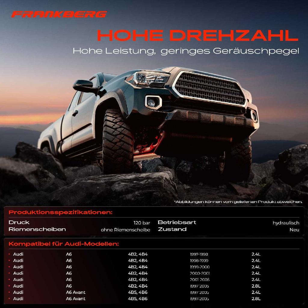 1x Servopumpe hydraulisch für Hydraulisch Audi A6 Avant 4B C5 2.4L 2.8L 1997-2005