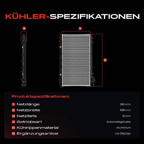 1x Kühler Wasserkühler Motorkühler für Subaru Forester SG 2.0L 2002-2005 Bild 1x Kühler Wasserkühler Motorkühler für Subaru Forester SG 2.0L 2002-2005