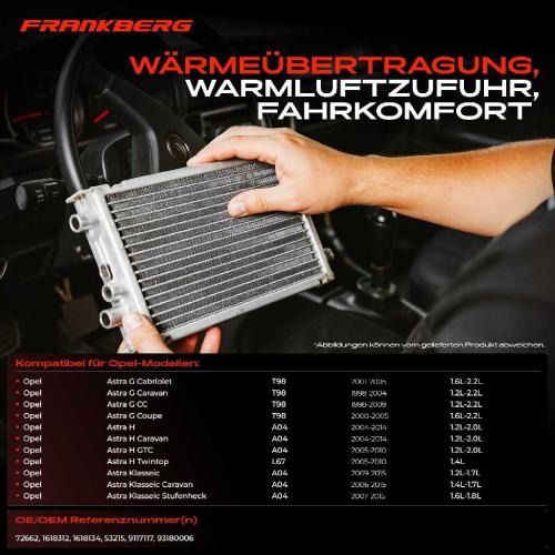 1x Wärmetauscher Innenraumheizung für Opel Astra G F08 F48 T98 F67 H A04 L48 L67 Bild 1x Wärmetauscher Innenraumheizung für Opel Astra G F08 F48 T98 F67 H A04 L48 L67