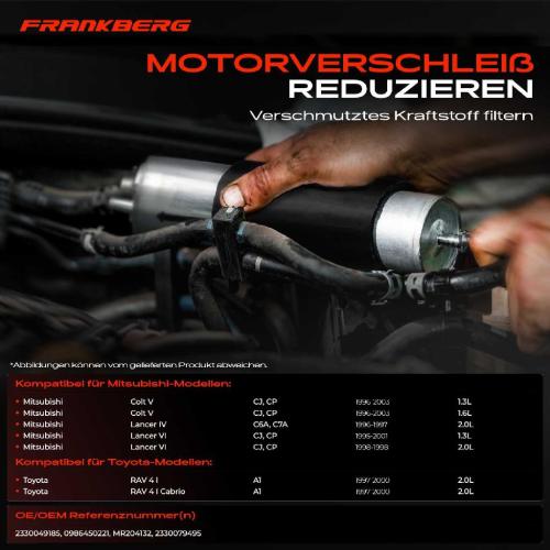 1x Kraftstofffilter für Mitsubishi Colt V CJ Lancer IV Toyota RAV 4 I Bild 1x Kraftstofffilter für Mitsubishi Colt V CJ Lancer IV Toyota RAV 4 I
