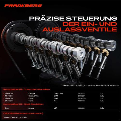 1x Nockenwelle für Chevrolet Captiva C100 C140 Cruze J300 Opel Antara L07 2.0L Bild 1x Nockenwelle für Chevrolet Captiva C100 C140 Cruze J300 Opel Antara L07 2.0L