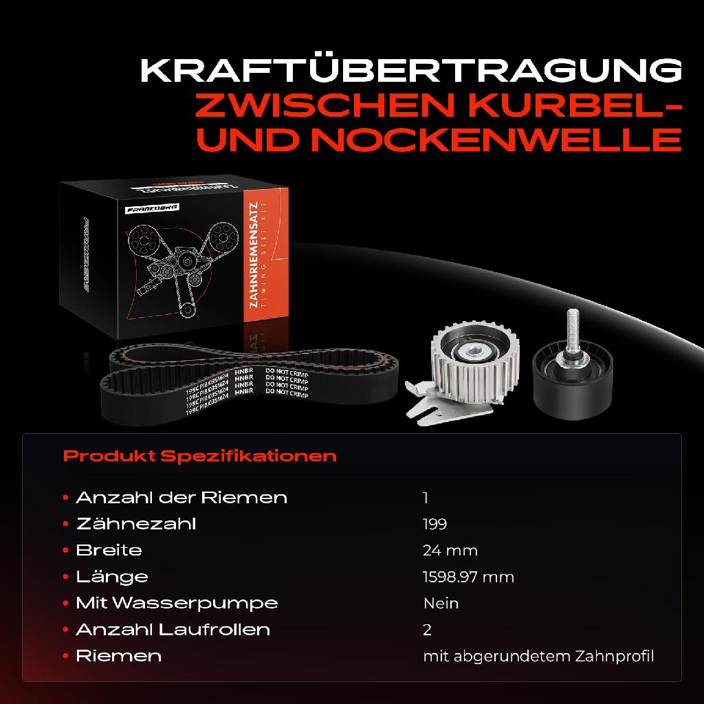 1x Zahnriemensatz Zahnriemen für Opel Astra H Insignia A Jeep Compass Fiat 500X
