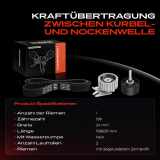 1x Zahnriemensatz Zahnriemen für Opel Astra H Insignia A Jeep Compass Fiat 500X