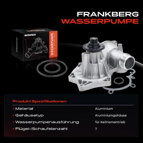 1x Wasserpumpe Kühlwasserpumpe für BMW 5er E34 530i 540i 7er E32 E38 730i 740i M60 Bild 1x Wasserpumpe Kühlwasserpumpe für BMW 5er E34 530i 540i 7er E32 E38 730i 740i M60
