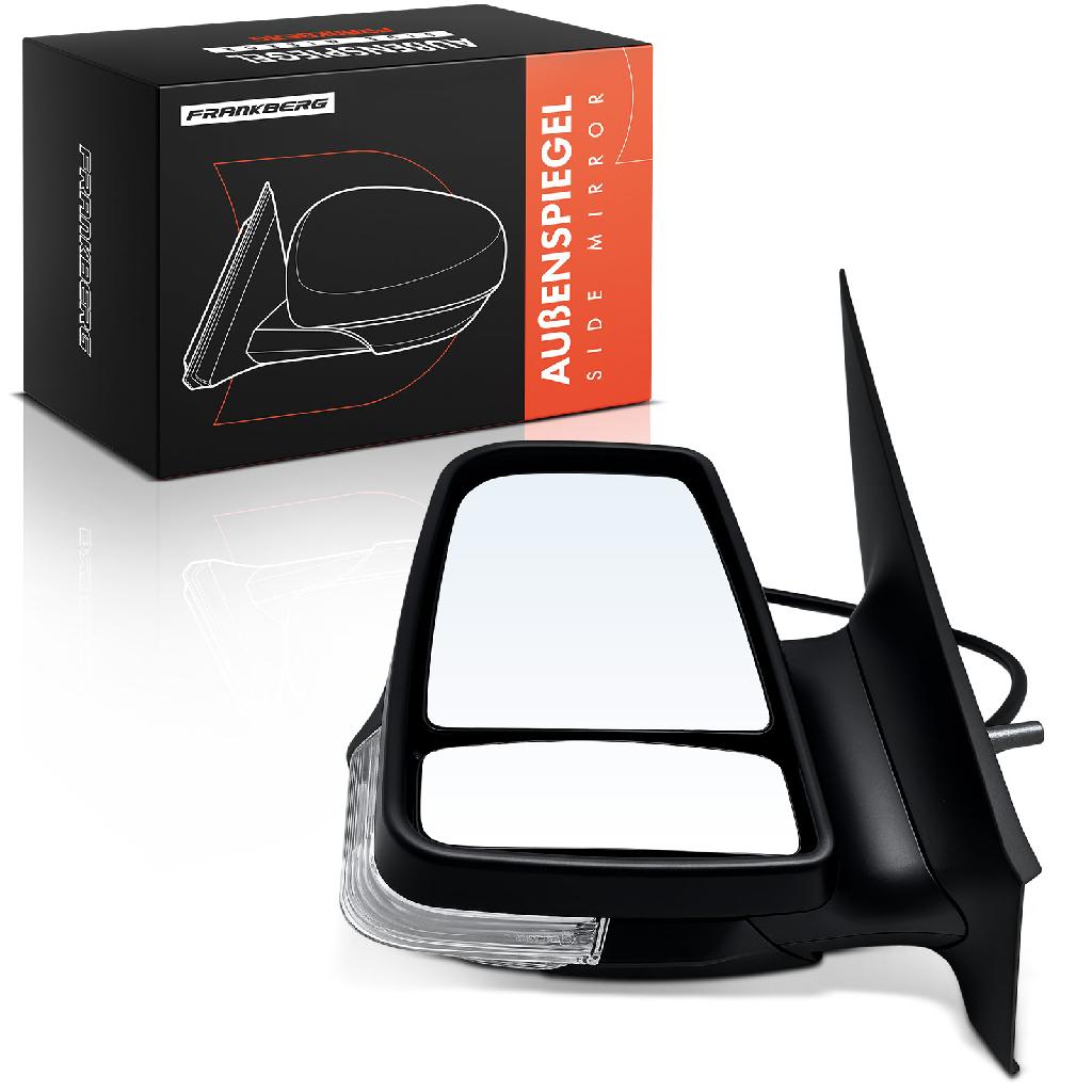 Frankberg 1x Außenspiegel Links für Mercedes Sprinter 3,5-T B906 VW Crafter 30-35 2E 2006-2018