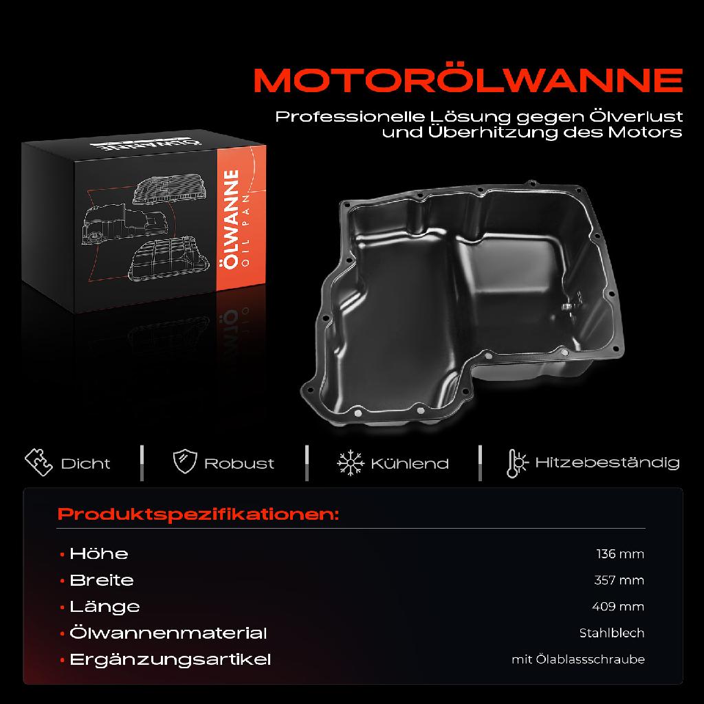 1x Ölwanne Motorölwanne für Ford Bus Kasten Transit FA FB FC FD FM FN FS FZ 2.4L 2000-2009