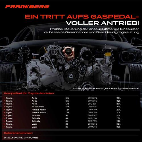 1x Drosselklappe Drosselklappenstutzen für Toyota Auris E15 RAV 4 3 A3 Verso R2 2.2L Bj ab 2006 Bild 1x Drosselklappe Drosselklappenstutzen für Toyota Auris E15 RAV 4 3 A3 Verso R2 2.2L Bj ab 2006