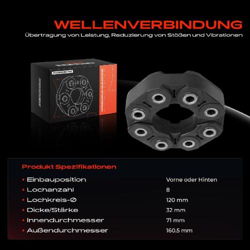 1x Gelenkscheibe Hardyscheibe Kardanwelle Vorne oder Hinten für Mercedes-Benz C-Klasse T-Model S-Klasse Bild 1x Gelenkscheibe Hardyscheibe Kardanwelle Vorne oder Hinten für Mercedes-Benz C-Klasse T-Model S-Klasse