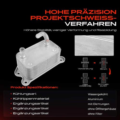 Frankberg 1x Ölkühler Motoröl für Volvo S60 I S80 I V70 II P80 SW XC70 XC90 I 275 2001-2014 Bild Frankberg 1x Ölkühler Motoröl für Volvo S60 I S80 I V70 II P80 SW XC70 XC90 I 275 2001-2014