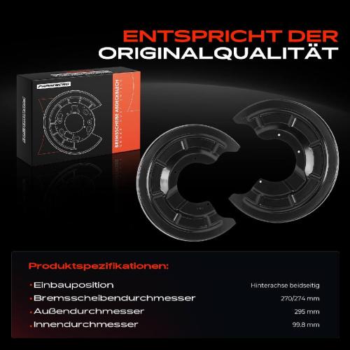 2x Ankerblech Bremsscheibe Hinterachse Beidseitig für Renault Grand Scénic II Megane II Coupé-Cabriolet Kombi Bild 2x Ankerblech Bremsscheibe Hinterachse Beidseitig für Renault Grand Scénic II Megane II Coupé-Cabriolet Kombi