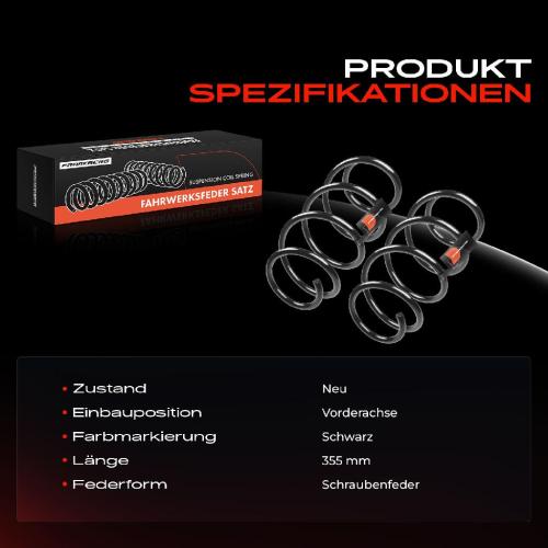 Frankberg 2x Fahrwerksfeder Vorderachse für Renault Laguna III BT0/1 KT0/1 2007-2015 Bild Frankberg 2x Fahrwerksfeder Vorderachse für Renault Laguna III BT0/1 KT0/1 2007-2015