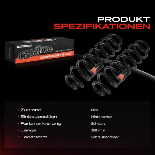 2x Fahrwerksfeder Hinterachse für Ford Ecosport 1.0L 1.5L Bj ab 2015 Bild 2x Fahrwerksfeder Hinterachse für Ford Ecosport 1.0L 1.5L Bj ab 2015