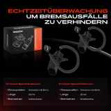 2x Warnkontakt Bremsbelagverschleiß Hinterachse für Audi R8 Spyder 4S 427 4.2L 5.2L