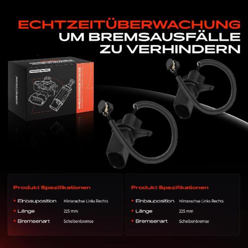 2x Warnkontakt Bremsbelagverschleiß Hinterachse für Audi R8 Spyder 4S 427 4.2L 5.2L Bild 2x Warnkontakt Bremsbelagverschleiß Hinterachse für Audi R8 Spyder 4S 427 4.2L 5.2L