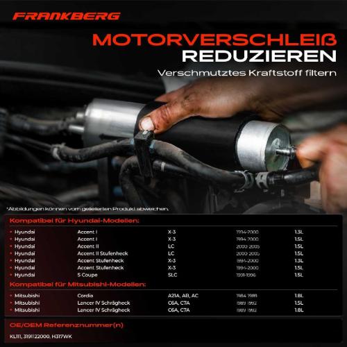 1x Kraftstofffilter für Hyundai Accent X-3 Mitsubishi Lancer Bild 1x Kraftstofffilter für Hyundai Accent X-3 Mitsubishi Lancer